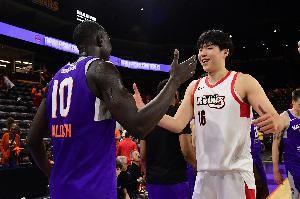 好兄弟都要努力!杨瀚森G联盟压制马卢阿奇后获得机会 后者未登场